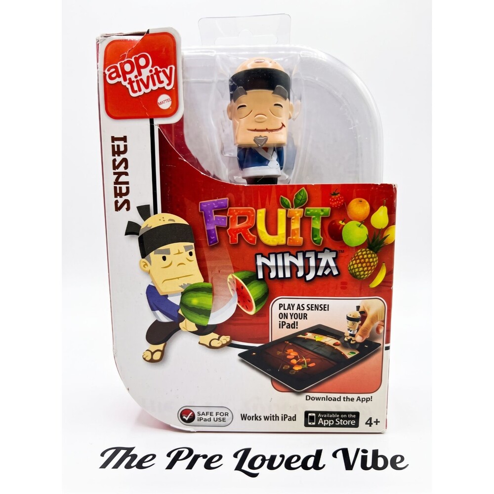 2012 Fruit Ninja Sensei Apptivity iPad Interactive Figure Radica Mattel game